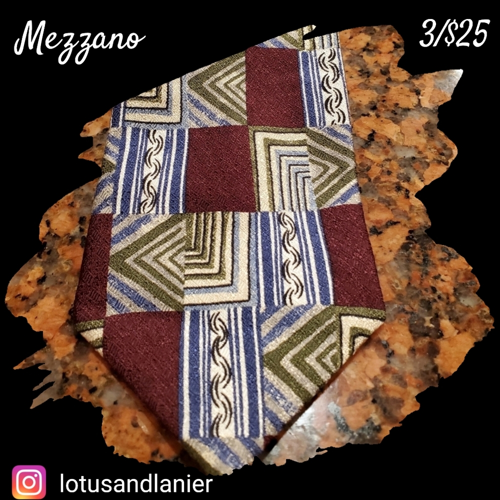 Mezzano Vintage Silk  Tie 3/$25